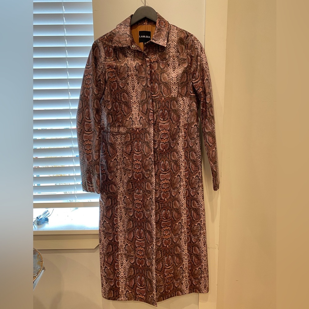 I.AM.GIA faux snakeskin coat